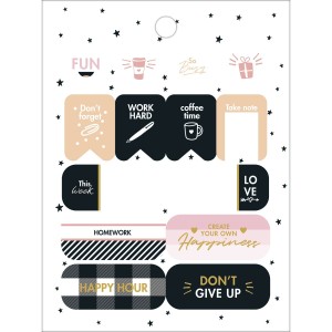 BLOCO DE ADESIVOS DECORADOS WEST VILLAGE MET 12 FLS TILIBRA