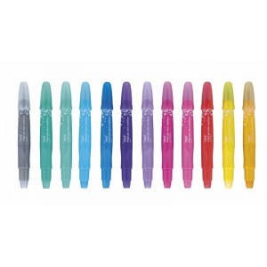 GIZ DE CERA RETRÁTIL MEGA GEL COLOR 12 CORES METÁLICAS TRIS