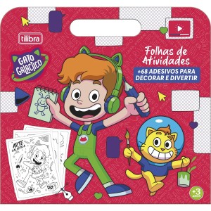 FOLHAS DE ATIVIDADES MALETA GATO GALÁCTICO 8 FOLHAS TILIBRA