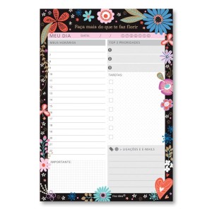 BLOCO TAREFAS DO DIA FIORE FINA IDEIA