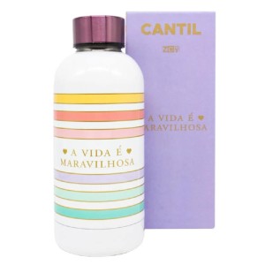 CANTIL MAX MINI METÁLICO 400ML VIDA MARAVILHOSA ZONA CRIATIVA